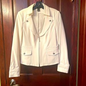White House Black Market cream blazer